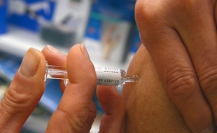Une campagne de vaccination contre la grippe à Bourgoin-Jallieu, le 16 octobre.