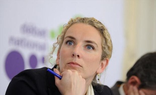 La ministre de l'Ecologie Delphine Batho, lors d'une conférence de presse sur la transition écologique, le 27 mai 2013 à Paris.