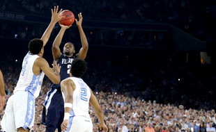Le panier vainqueur de Kris Jenkins pour Villanova, le 4 avril 2016 à Houston.