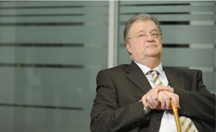 Georges Frêche, le 24 février 2010, dans les locaux de 20 Minutes.