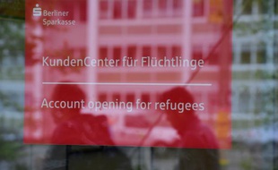 A la branche berlinoise de la banque Sparkasse, à Berlin en Allemagne, le 13 avril 2016