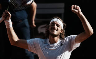 Stefanos Tsitsipas a battu Alexander Zverev en demi-finale de Roland-Garros, le 11 juin 2021.