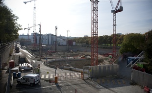 Le 9 novembre 2011. Chantier du futur Philharmonie de Paris a la Villette, par l'architecte Jean Nouvel . // Photo : V WARTNER / 20 MINUTES
