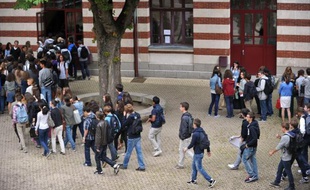Photo d'archive d'élèves dans une école primaire le 4 septembre 2012