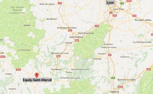 La commune d'Espaly-Saint-Marcel.