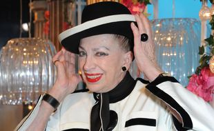 Geneviève de Fontenay lors de l'enregistrement des «Grands du rire 2014», présenté par Yves Lecoq sur France 3