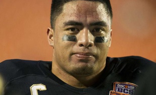 Le joueur de football américain de Notre Dame, Manti Te'O.