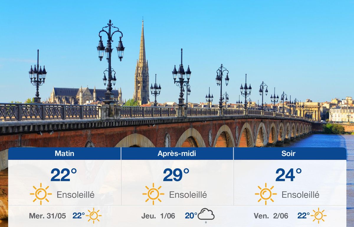 Météo Bordeaux: prévisions du mardi 30 mai 2023