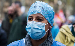 Les organisations syndicales CGT-FO-FSU, Solidaires, ont appelé l'ensemble du monde du travail du secteur privé et public à une grève générale et à une manifestation sur le thème de Tous unis pour nos droits. 5 octobre 2021, Toulouse, France.