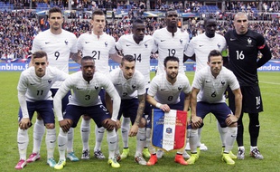 L'équipe de France de football le 27 mai 2014.