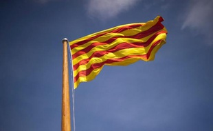 Un drapeau catalan (illustration).