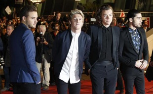Les membre du boys band britannique One Direction, à leur arrivée à la 16e édition des NRJ Music Awards le 13 décembre 2014 à Cannes