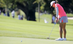 La golfeuse japonaise Mika Miyazato à l'Evian Championship, le 13 septembre 2013.