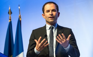 Le candidat à l'élection présidentielle Benoît Hamon
