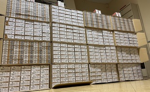 Les douanes ont saisi sur le territoire de la Haute-Garonne 13.500 paquets de cigarettes.