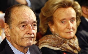 Jacques et Bernadette Chirac lors d'une cérémonie au musée du quai Branly, en novembre 2011.