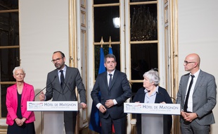Brigitte Klinkert, Edouard Philippe, Jean Rottner, Jacqueline Gourault et Frederic Bierry.