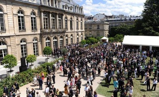 La garden-party de l'Elysée le 14 juillet 2009.