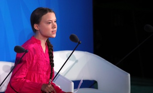 Greta Thunberg à l'ONU le 23 septembre.