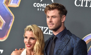 Les acteurs Elsa Pataky et Chris Hemsworth à Los Angeles.