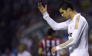 Crisitano Ronaldo, l'attaquant du Real Madrid, le 2 mai 2012, à Bilbao.
