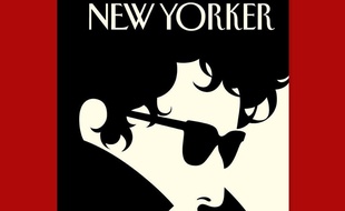 Détail de la Une du «New Yorker» du 24 octobre 2016. «The Laureate» («Le Lauréat»), par Malika Favre.