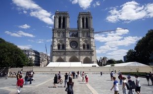 La cathédrale Notre-Dame de Paris, mai 2020