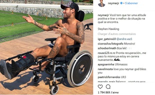La photo «hommage» de Neymar à Stephen Hawking.