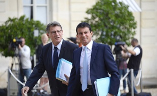 Manuel Valls et Vincent Peillon, à l'époque où ils étaient encore membres du gouvernement, le 19 août 2013
