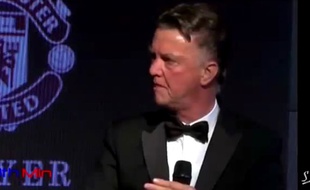 Louis Van Gaal n'était plus lui-même lors du gala annuel de Manchester united.