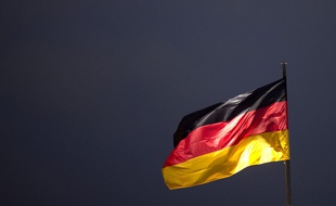 Illustration: un drapeau allemand.