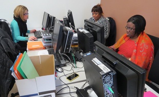 Des stagiaires de l'entreprise d'entrainement pédagogique Bio Délices à Charenton-le-Pont
