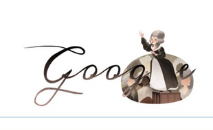 Le Doodle du 7 mai 2014 rend hommage à Olympe de Gouges