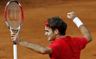 Roger Federer a permis à la Suisse de remporter une victoire décisive en barrages contre l'Italie, le 20 septembre.