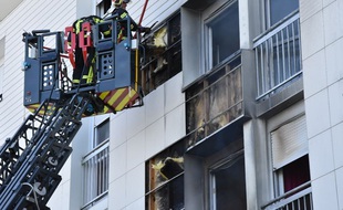 Un incendie s'est déclaré dans un immeuble du quartier Bottière, le 28 mars 2021
