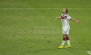 Mario Götze, buteur en finale de la Coupe du monde le 13 juillet 2014.