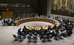 Le Conseil de sécurité de l'ONU à New York.