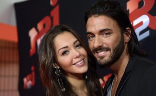Nabilla Benattia et Thomas Vergara le 21 octobre 2013 à Paris