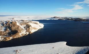 La baie des oiseaux en Antarctique, le 9 mars 2008.