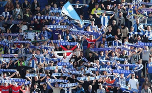 Des supporters de l'Espanyol Barcelone lors d'un match contre Séville.