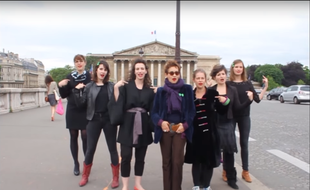 Capture d'écran du clip réalisé par le collectif Georgette Sand, soutenu par la chanteuse Caroline Loeb.
