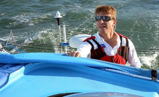 Le skipper Jean-Pierre Dick, l'un des concurrents du Vendée Globe 2012.