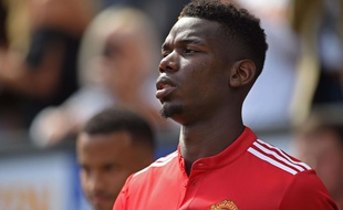Paul Pogba lors de Manchester United-Swansea, le 19 août 2017.