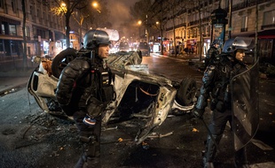 Des forces de l'ordre à Paris, le 1er décembre 2018.