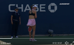 Alizé Cornet prise en flag.