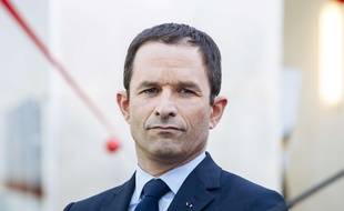 Benoît Hamon, candidat PS à la présidentielle, le 27 mars 2017 à Paris