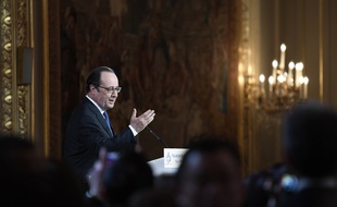 Le président François Hollande le 8 février 2017