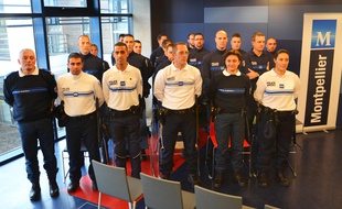 Les nouveaux policiers municipaux de Montpellier.
