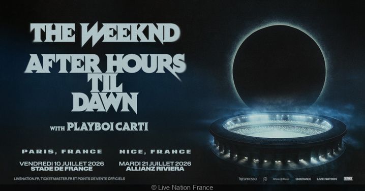 The Weeknd annonce deux concerts en France en 2026, à Paris et à Nice.
