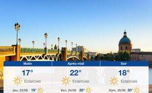 Météo Toulouse: Prévisions du mercredi 22 septembre 2021
